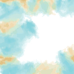abstract watercolor background with clouds