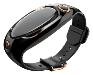 Fototapeta premium PNG Smart watch wristwatch black accessories.