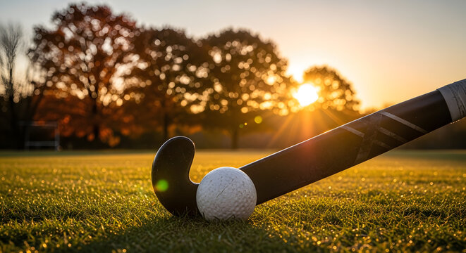Field Hockey Sunrise: A Golden Dawn for the Game - Powered by Adobe
