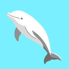 Dolphin icon. Marine animal. Vector illustration.
