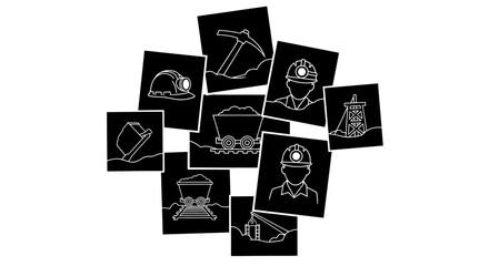 mining industry a visual collage showcasing equipment workers and the extraction process ideal for presentations reports and educational materials
