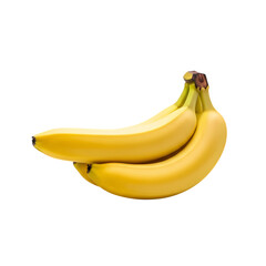 banana on white background