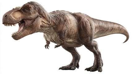 Detailed Tyrannosaurus Rex Dinosaur Isolated on White Background Image