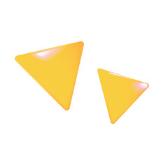Gold Triangle Play Buttons Best for Media Controls Game UI Elements and Modern App Interfaces