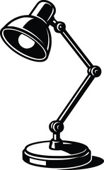 hand drawn illustration of study lamp vector