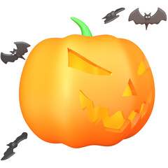 Jack o Lantern 3D Illustration