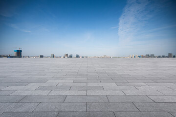 Expansive Rooftop View Overlooking a Modern Urban Cityscape
