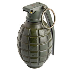 Fototapeta premium hand grenade isolated on white