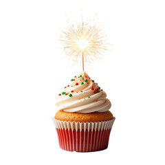 Elegant cupcake with colorful sprinkles and frosting perfect for celebration dessert bakery treat festive occasion indulgent colorful decoration tasty homemade bakery goods bakery