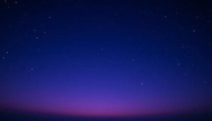 Obraz premium Vast, twilight sky, deep indigo hues, scattered stars, blue, photograph