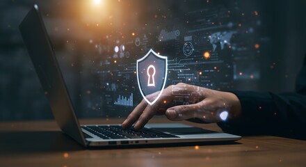 Cyber Security on Laptop: Data Protection and Network Security