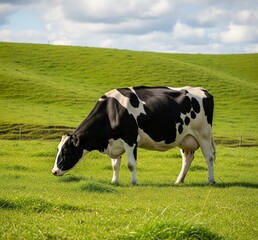 Fototapeta premium cow on a meadow