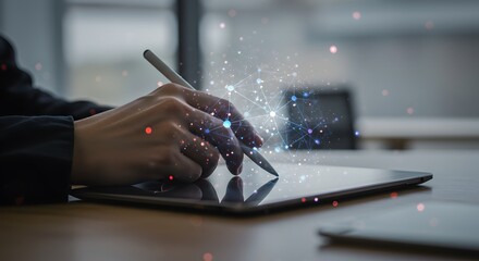 Digital Tablet with Stylus and Data Visualization