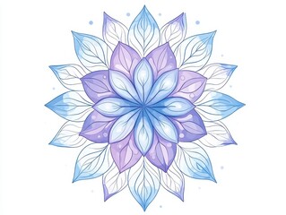 Fototapeta premium Abstract floral mandala design