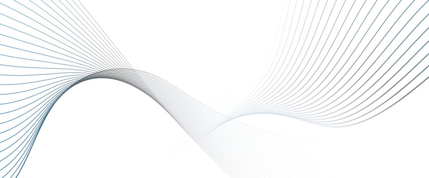 Vector abstract grey background with glowing curved lines and modern wave design