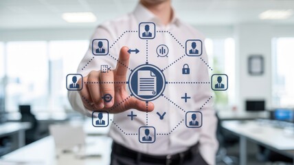 Streamline document workflow with digital collaboration and secure data access in a modern business network