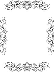 frame with floral ornament