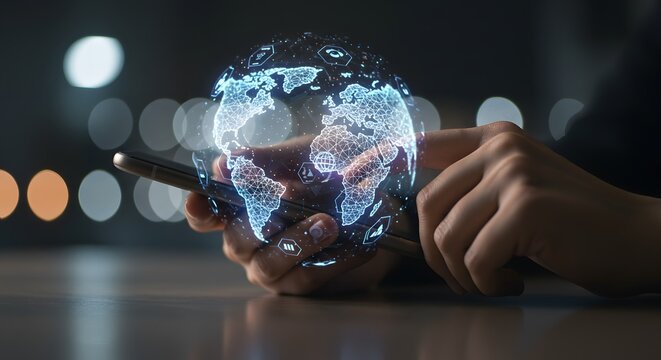 Global Network on Mobile Phone: Digital World Connection