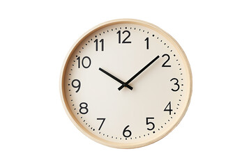 Vector classic black round wall clock
