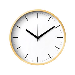 Isolated shot of 2 O'Clock clock face on white background