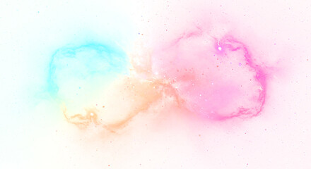 Fototapeta premium Delicate Pastel Nebulae with Subtle Star Dust.