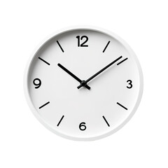 Vector classic black round wall clock