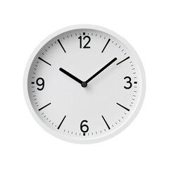 Vector classic black round wall clock
