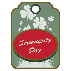 Fototapeta premium Label Serendipity Day
