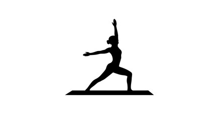find inner peace yoga silhouette for wellness websites fitness blogs and meditation apps