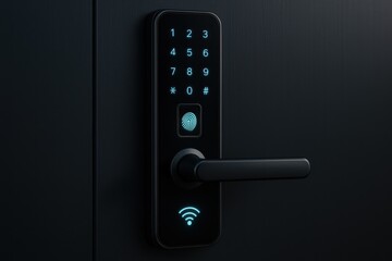 Smart security keypad with digital display for modern access control and building safety