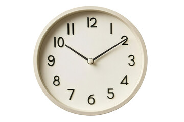 Decorative wall clock with modern numerals, Transparent PNG