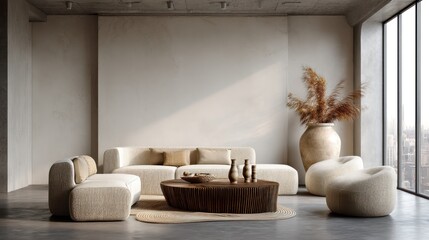 Modern minimalist living room design