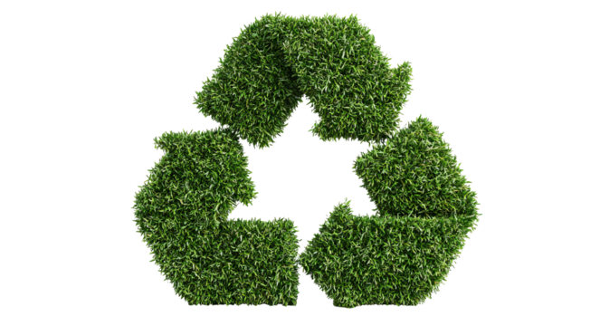 Promote green initiatives with this vibrant recycling symbol
