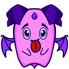Sticker Kawaii Halloween Event - Cute Pink Demon Character with Expressions