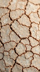 Fototapeta premium Dry cracked earth texture global warming, climate change concept.