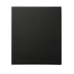 A matte black square binder