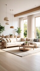 Modern Living Room Interior Design, Sunlight (2)