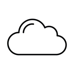 Simple outline of a cloud icon