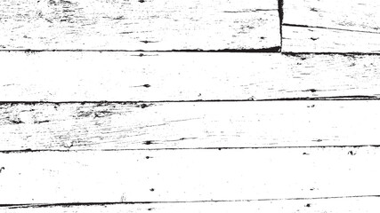Abstract Black White Grunge Wood Planks Texture Overlay Vector