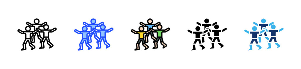 Mindful Movement Icon Collection With Multiple Styles