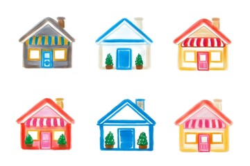 Fototapeta premium set of house icons