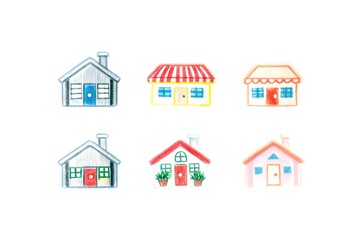 Fototapeta premium house icon set