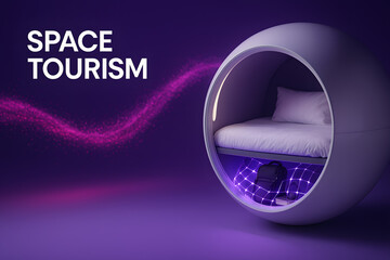 Orbital Luxury Suite with Floating Furnishings for Space Hotels