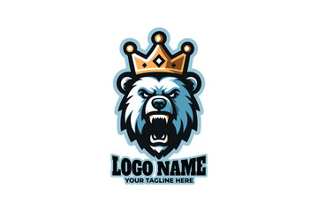 Roaring Bear Crown Flat Logo