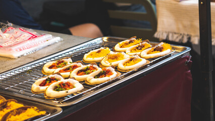 thailand chiang mai street food market cooking sweet savoury fried baked delicious