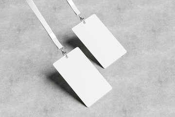 Blank Id Card Mockup