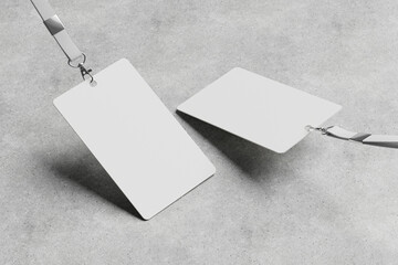 Blank Id Card Mockup