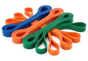 Colorful Resistance Bands Set for Fitness and Exercise