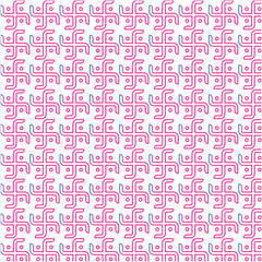 seamless pattern with pink hearts