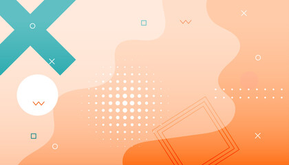 modern memphis pattern backdrop banner in 80s or 90s design